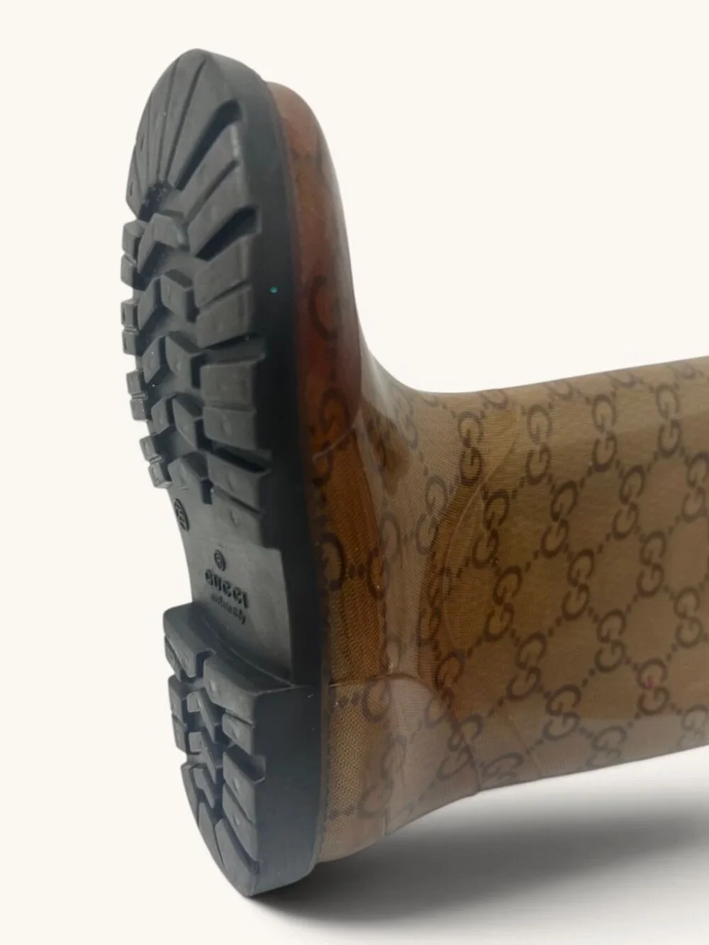 Authentic Gucci Kids GG Monogram Rain Boots - Size IT 25